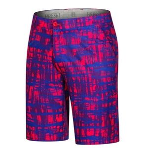 Hreski Shorts 34 Black All Over Floral Performance Golf